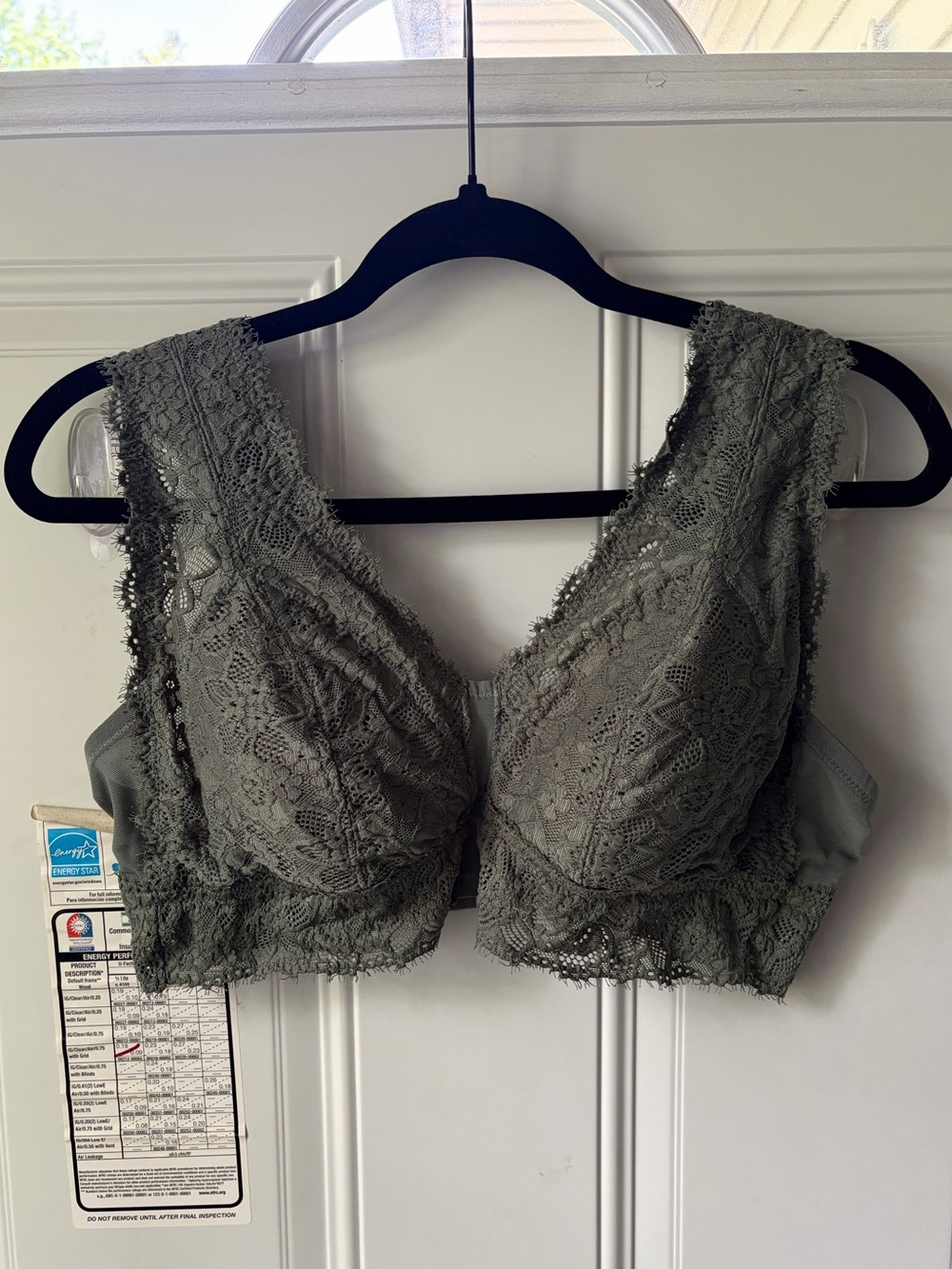 Aerie REAL Good Eyelash Lace Plunge Bralette 🌿